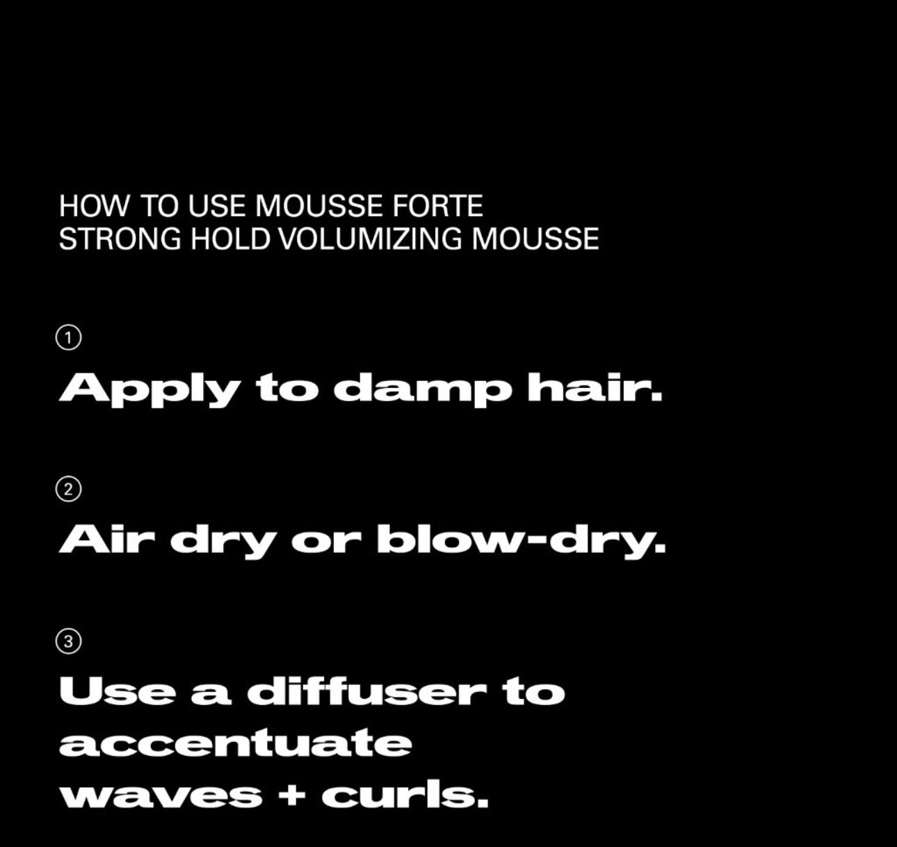 MOUSSE FORTE stiprios fiksacijos putos, 200 ml