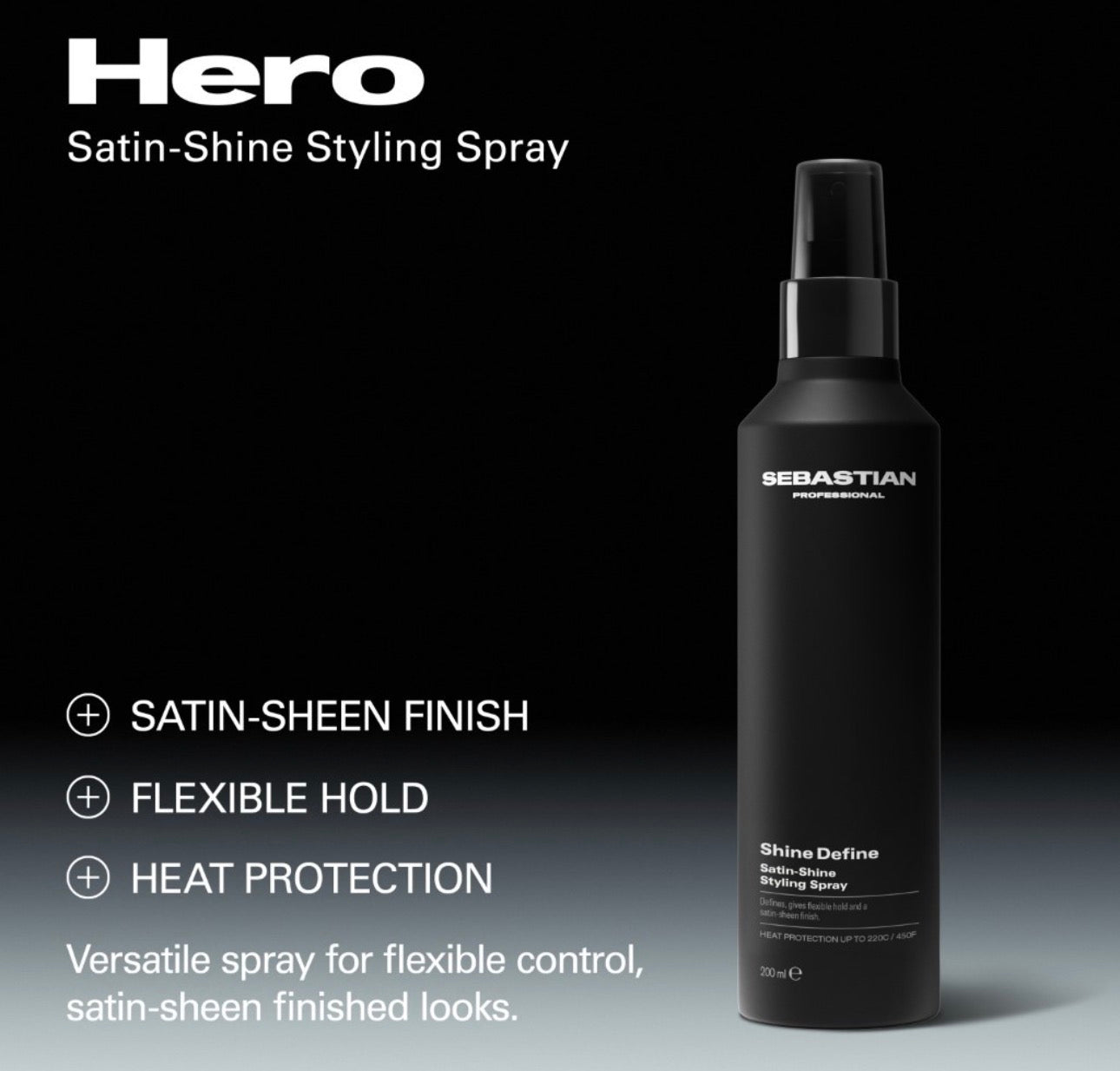 SHINE DEFINE žvilgesio suteikianti fiksuojanti priemonė, 200 ml