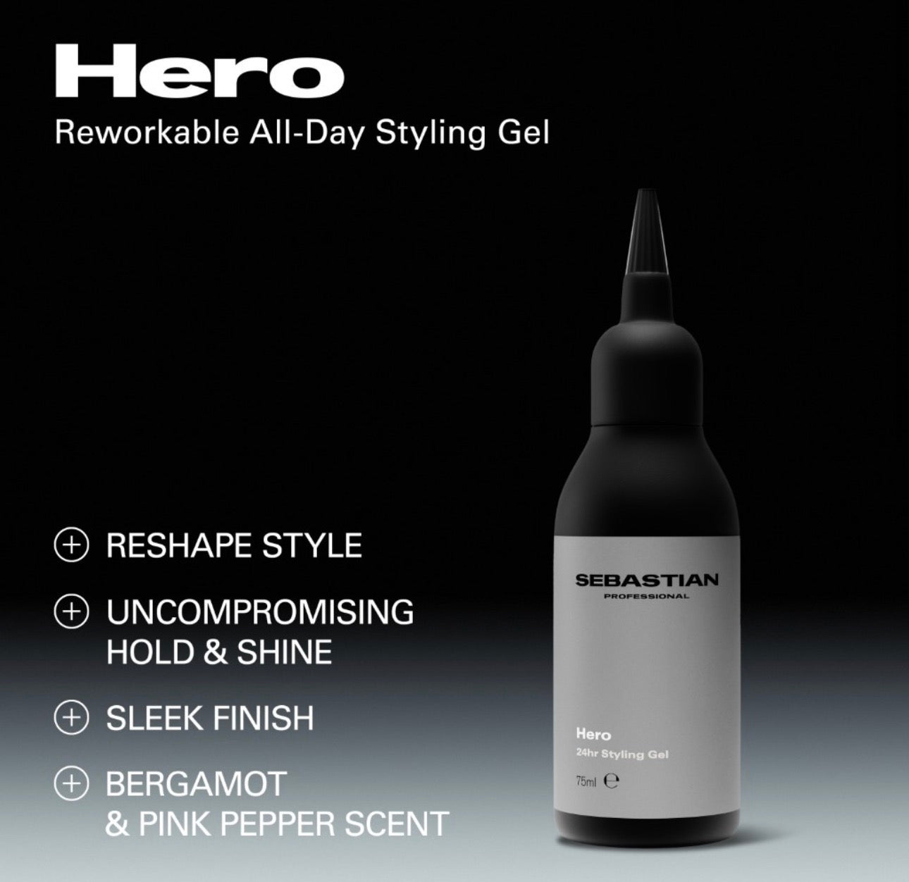 HERO plaukų formavimo gelis, 75 ml